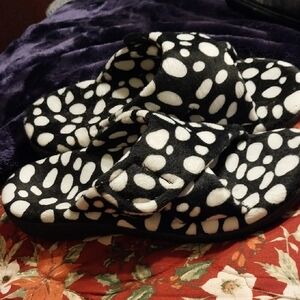 Orthaheel Black and White Women's Slippers